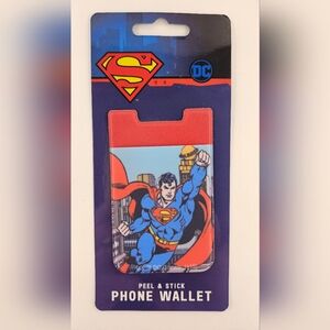DC Comics Flying SUPERMAN Phone Card Pocket Wallet Holder BUNDLE 2 GET 1 FREE